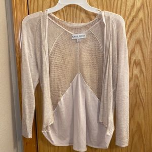 Cream colored cardigan